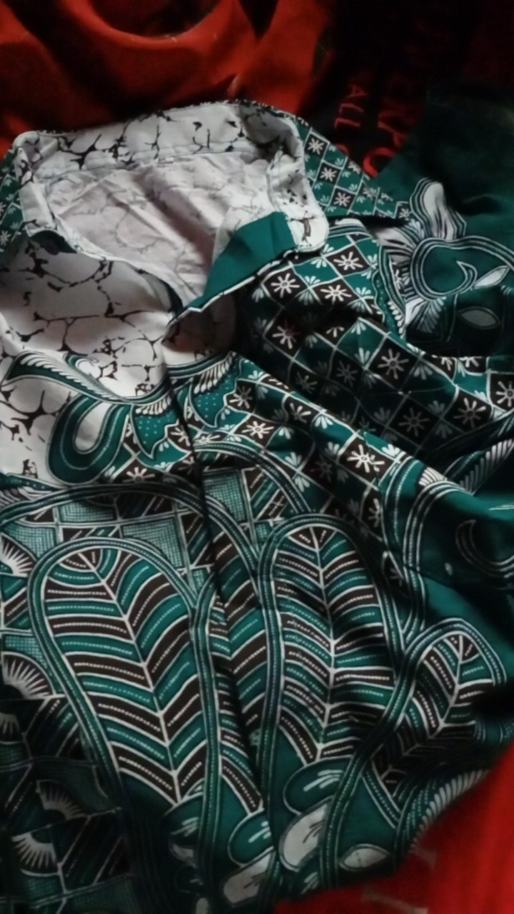 Bswart Batik Hrb026 Kenongo Hem Pendek Padi Pekalongan M L Xl Batik Pria Murah Modern Grosir