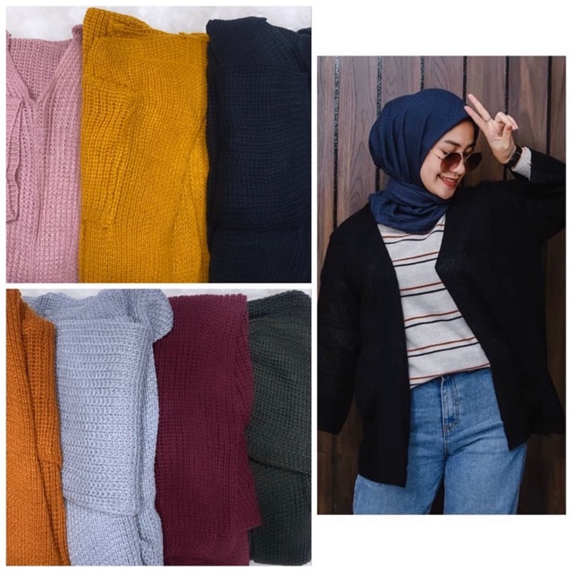 Loose Cardi Korea Model Lengan Batwing / cardigan wanita / kardigan