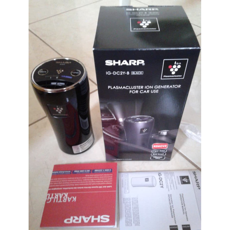 SHARP Ion Plasmacluster Air Purifier for Car / Penyaring Udara Mobil