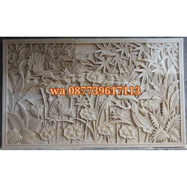 relief batu alam hiasan dinding ornamen loster