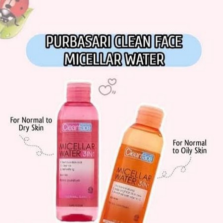 Purbasari Clean Face Micellar Water 3in1 Pembersih Make Up - 250ml