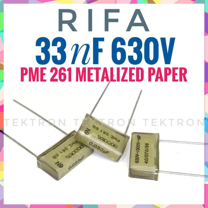 RIFA 33nF 630V PME 261 Metalized Paper 333 0.033uF Audiophile asli ori tektron22 Segera Beli