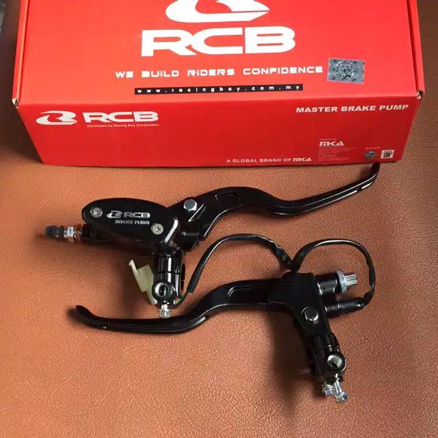 Master rem rcb 14mmE-2 hitam set sama handel kopling rcb kabel E-2 tabung master oval