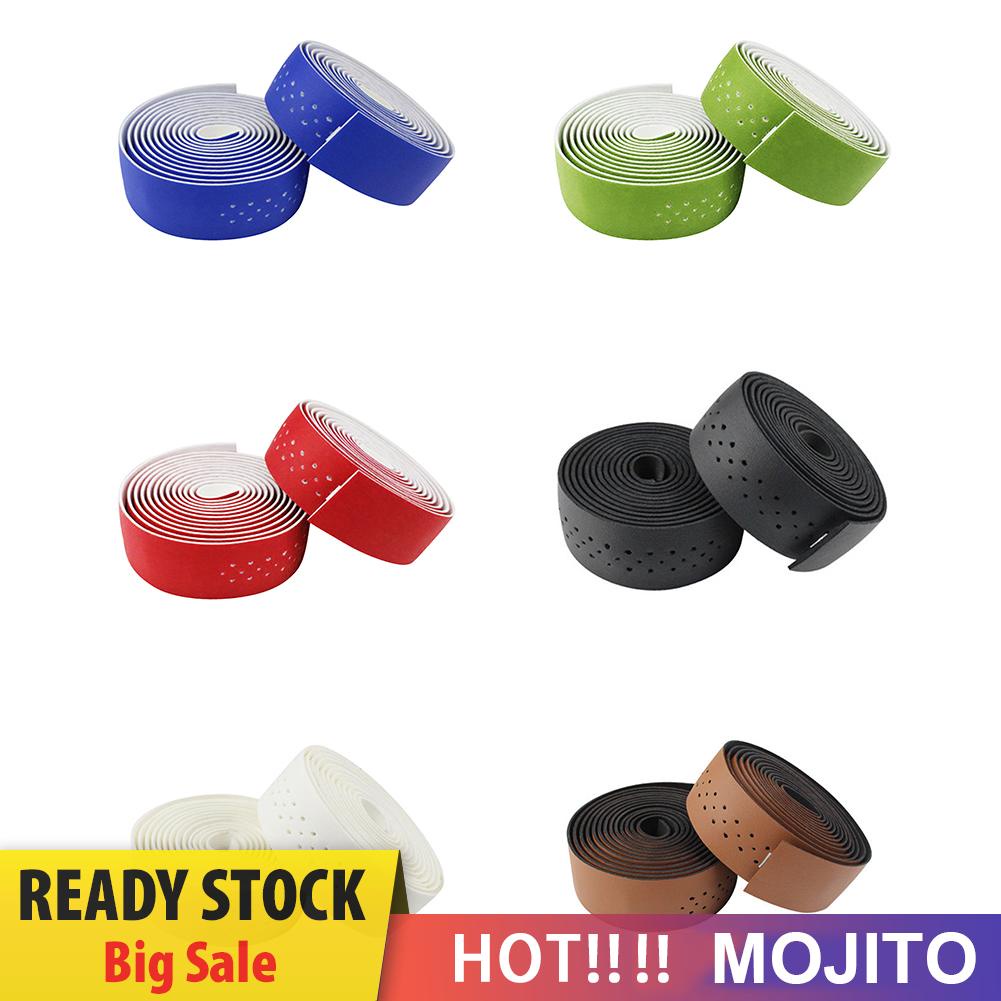 2pcs Tape Pembungkus Stang Sepeda Bahan Kulit Pu Anti Slip