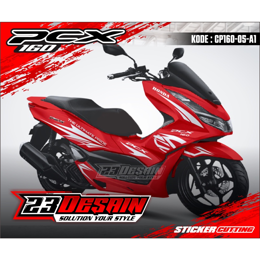 Jual Stiker Pcx 160 Merah Cutting Sticker New Pcx Cp160 Shopee Indonesia