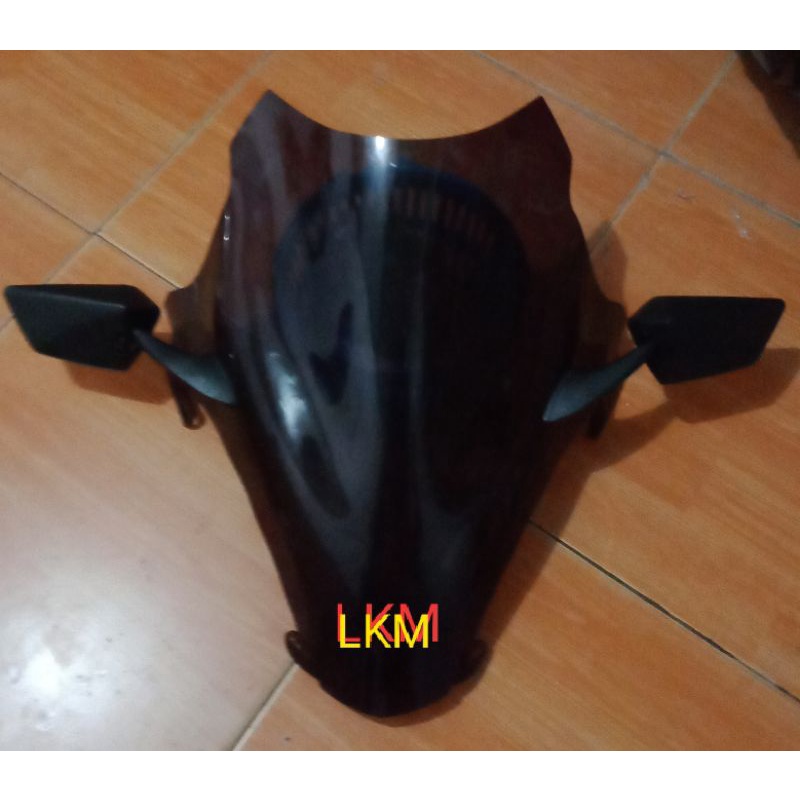 windshield/visor plus spion pcx 150 lokal 2018