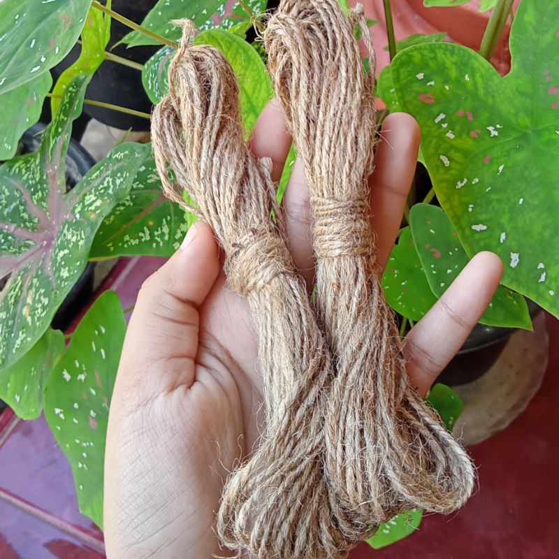 Tali Rami Goni Roll per 1 Meter 2 ply 2mm Murah Hampers Hang Tag Tali Foto Polaroid