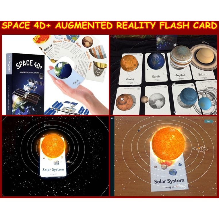 SPACE 4D+ AUGMENTED REALITY FLASH CARD ( MAINAN ANAK )