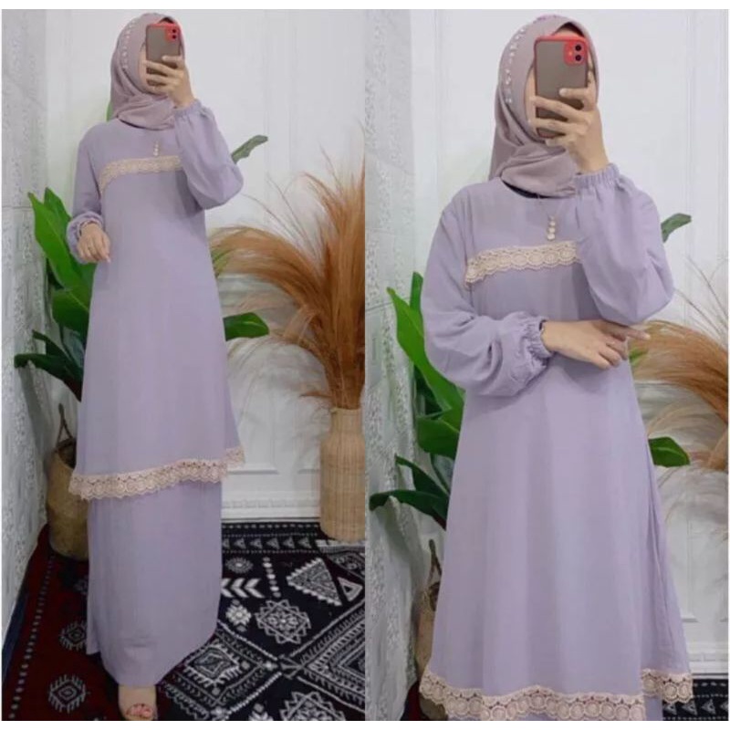 gamis wanita terbaru 2022 baju wanita terbaru moderen  baju wanita kekinian baju wanita terlaris baj