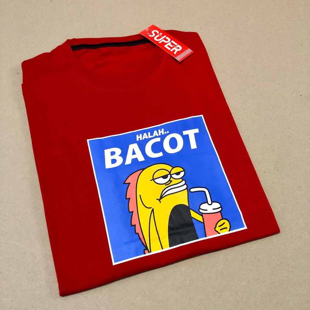 Kaos Baju Halah Bacot Spongebob Ikan Cotton Combed Pria Wanita Kaos Baju Halah Bacot Spongebob Ikan Cotton Combed Pria Wanita