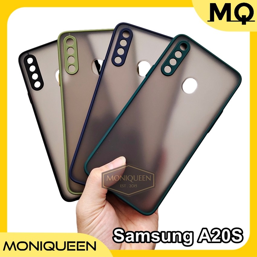 Hybrid Aero Case Samsung A10S A20S A50S A21S A70S A51 A11 M11 A01 CORE Lens Camera Cover Soft Case-Samsung A20S