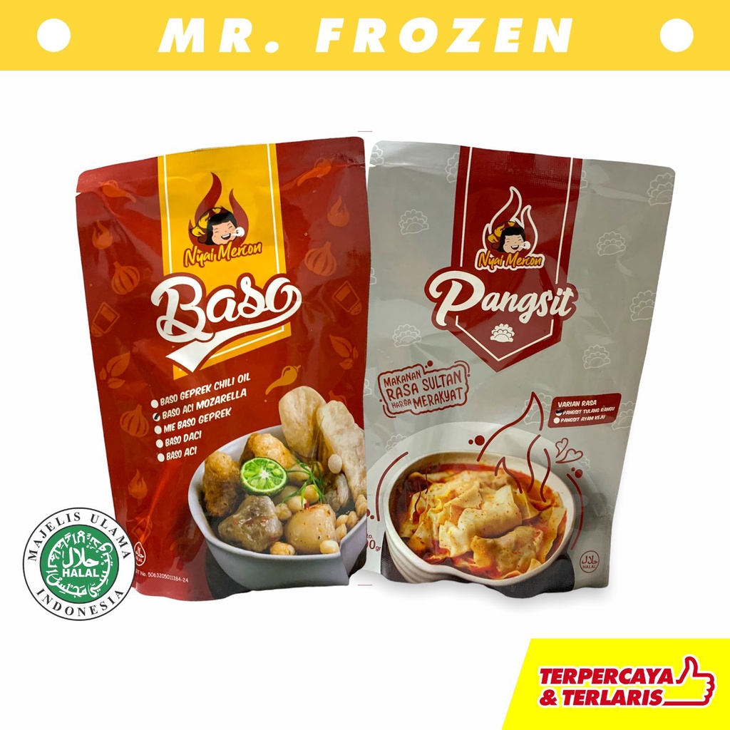 

Pangsit Tulang Rangu Mercon Keju Baso Full Mozarella lumer by Nyai Mercon Jajanan Viral Instant