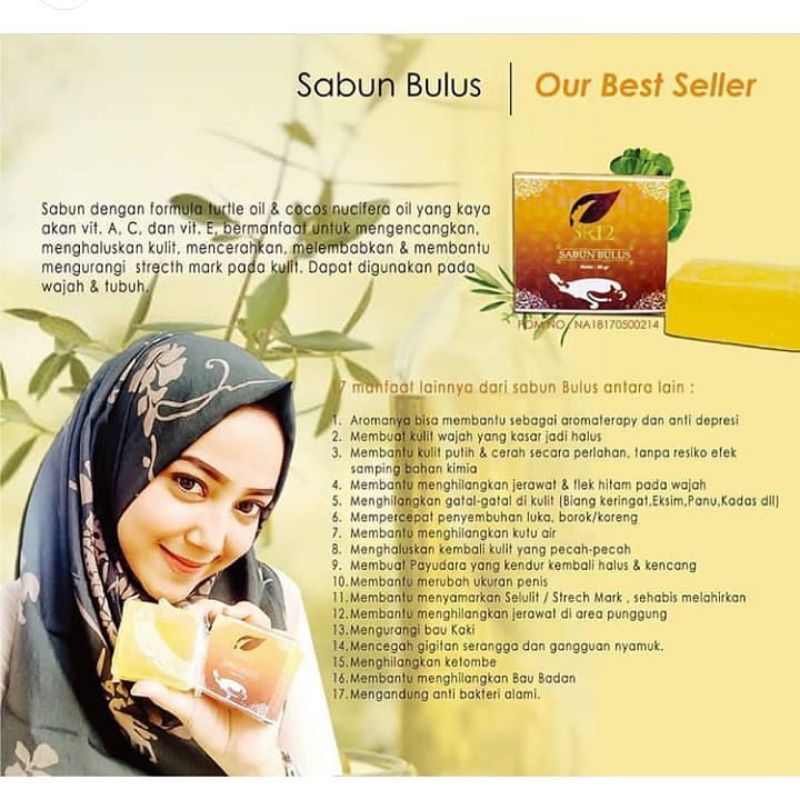 sabun bulus SR12/Sabun Cuci Muka/ Herbal Soap/ sabun penghilang Stretch Mark