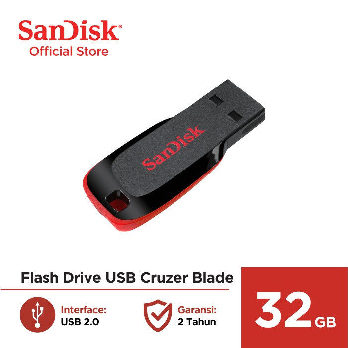 Sandisk Flashdisk 32GB (SDCZ50-032G-B35)