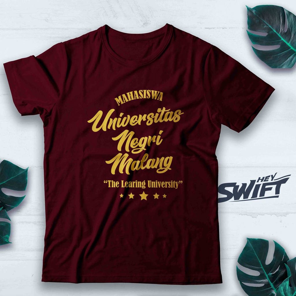 KAOS UNM UNIVERSITAS NEGERI MALANG UNIVERSITAS T-SHIRT BAJU DISTRO