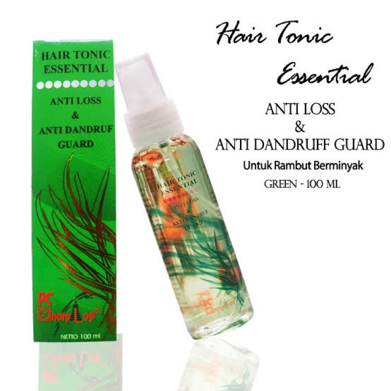 hair tonic essential green hijau anti loss anti dandruff