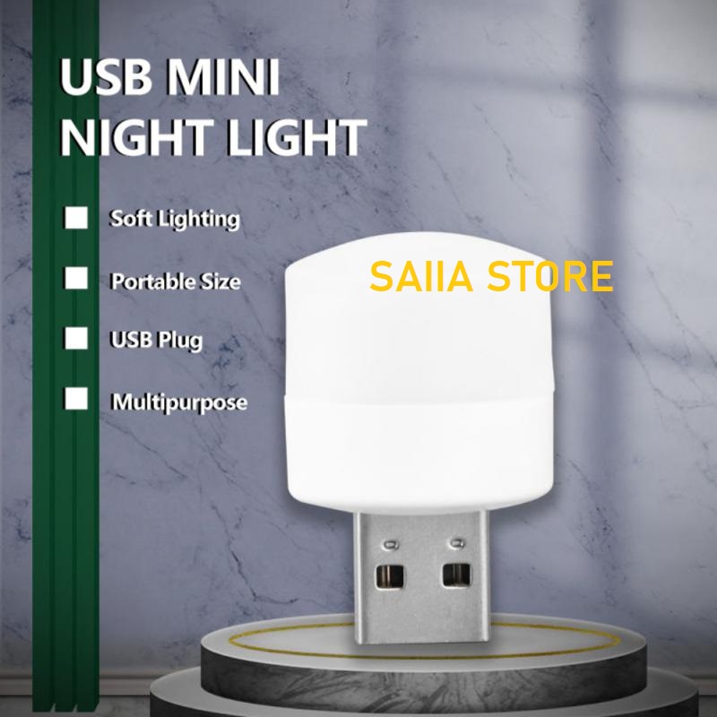 SAIIA Store Lampu malam usb - lampu mini , lampu darurat -lampu baca - lampu tidur - lampu camping - lampu mini