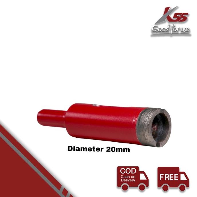 K55 Mata Bor Granit, Marmer & Keramik 20Mm - Diamond Core Drill Termurah