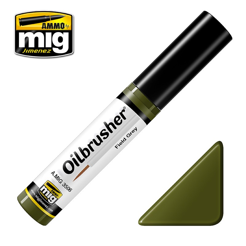 

AMIG3506 : FIELD GREEN - Oilbrusher Ammo Mig
