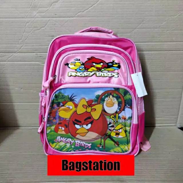 TAS RANSEL ANAK SEKOLAH TK SD ASLI IMPORT TEBAL SPIDER BARBI BEN HELLO ANGRY CAR