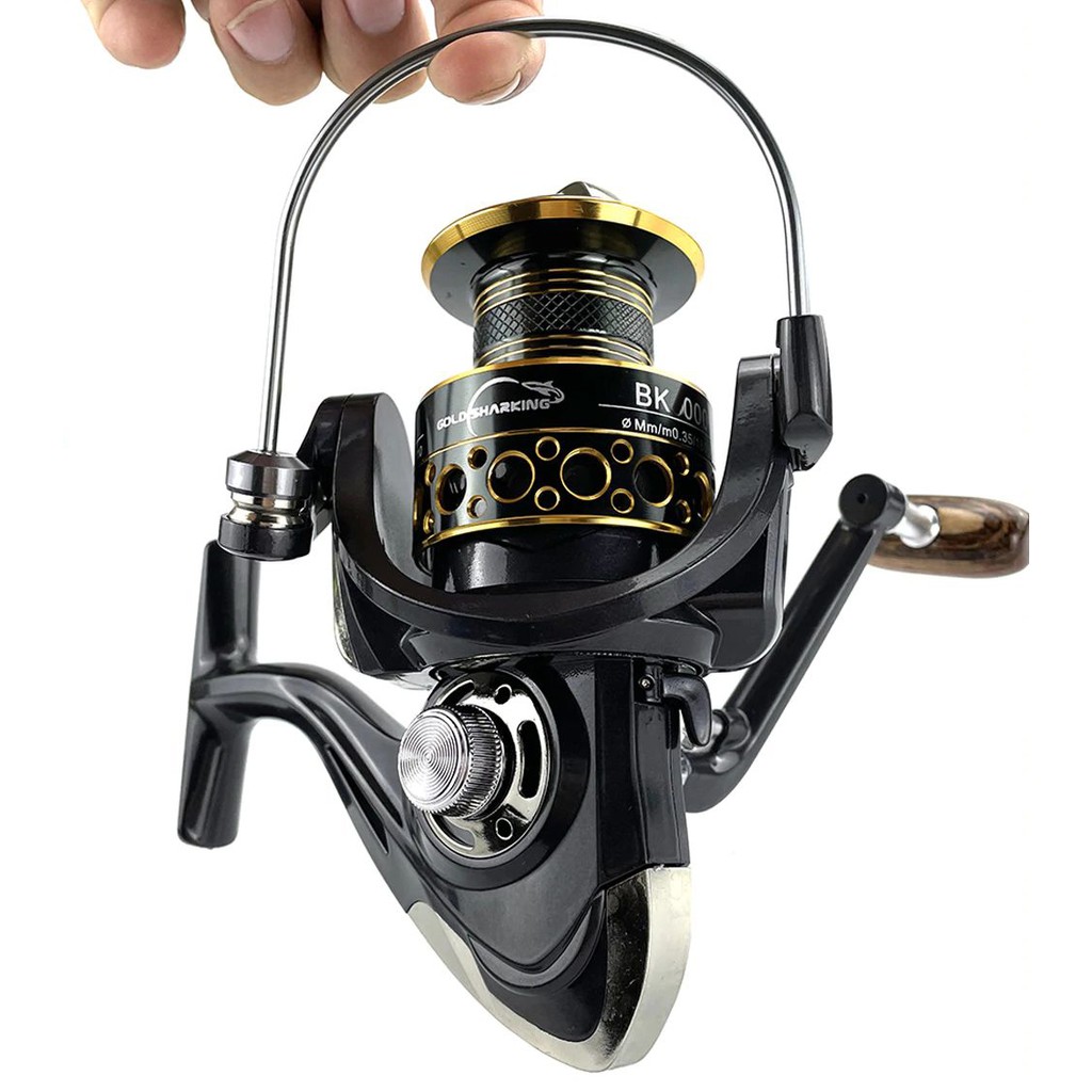 Reel Pancing Gold Sharking BK2000 Spinning Fishing 5.2:1 Ball Bearing 13