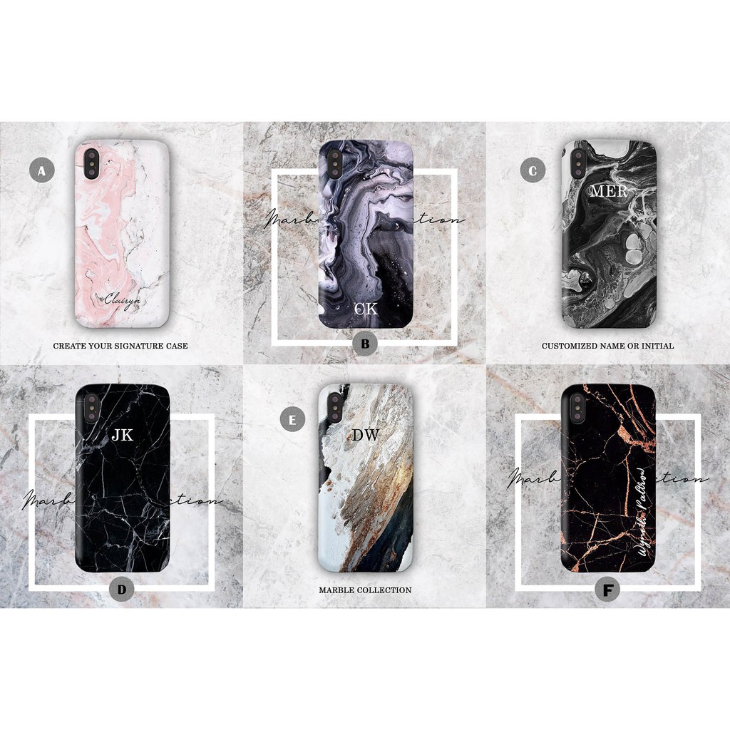 Feragatha Hardcase Fullprint Custom Case Marble Classic Vol 2 For Iphone Samsung Oppo Vivo Xiaomi Etc