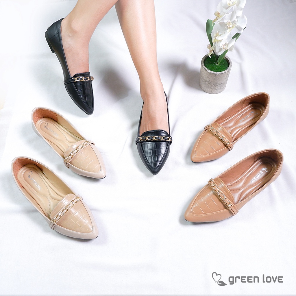 Green Love Sepatu Flat CLAUDIA