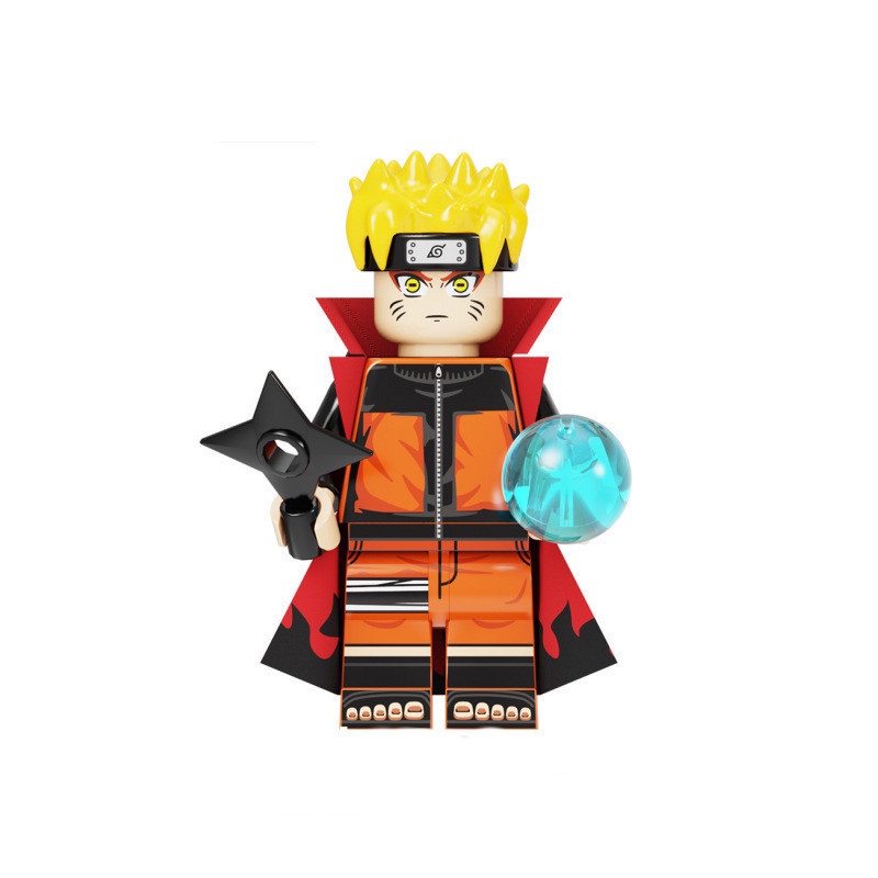 1pc Mainan Balok Bangunan Mini Figure Naruto Uzumaki Naruto Uchiha Kakashi Bahan ABS Untuk Hadiah