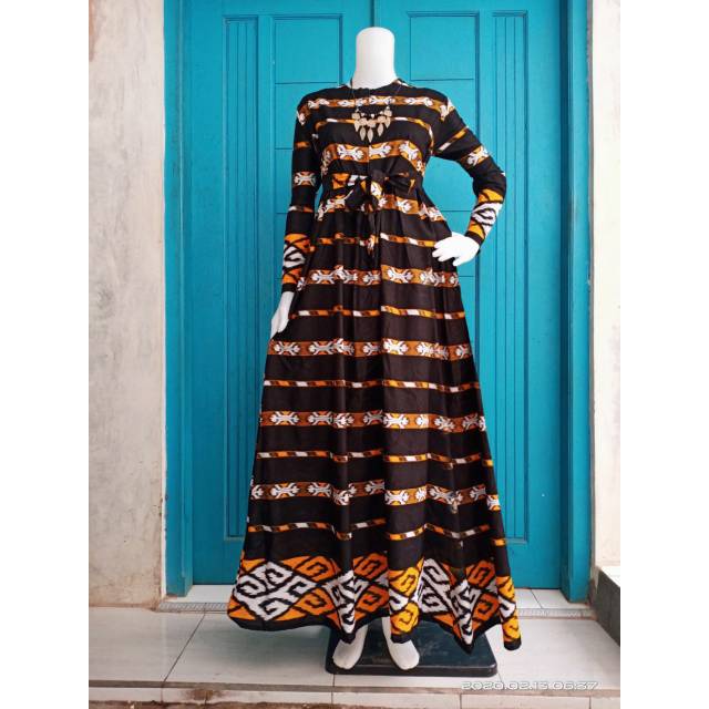 Gamis batik katun halus adem