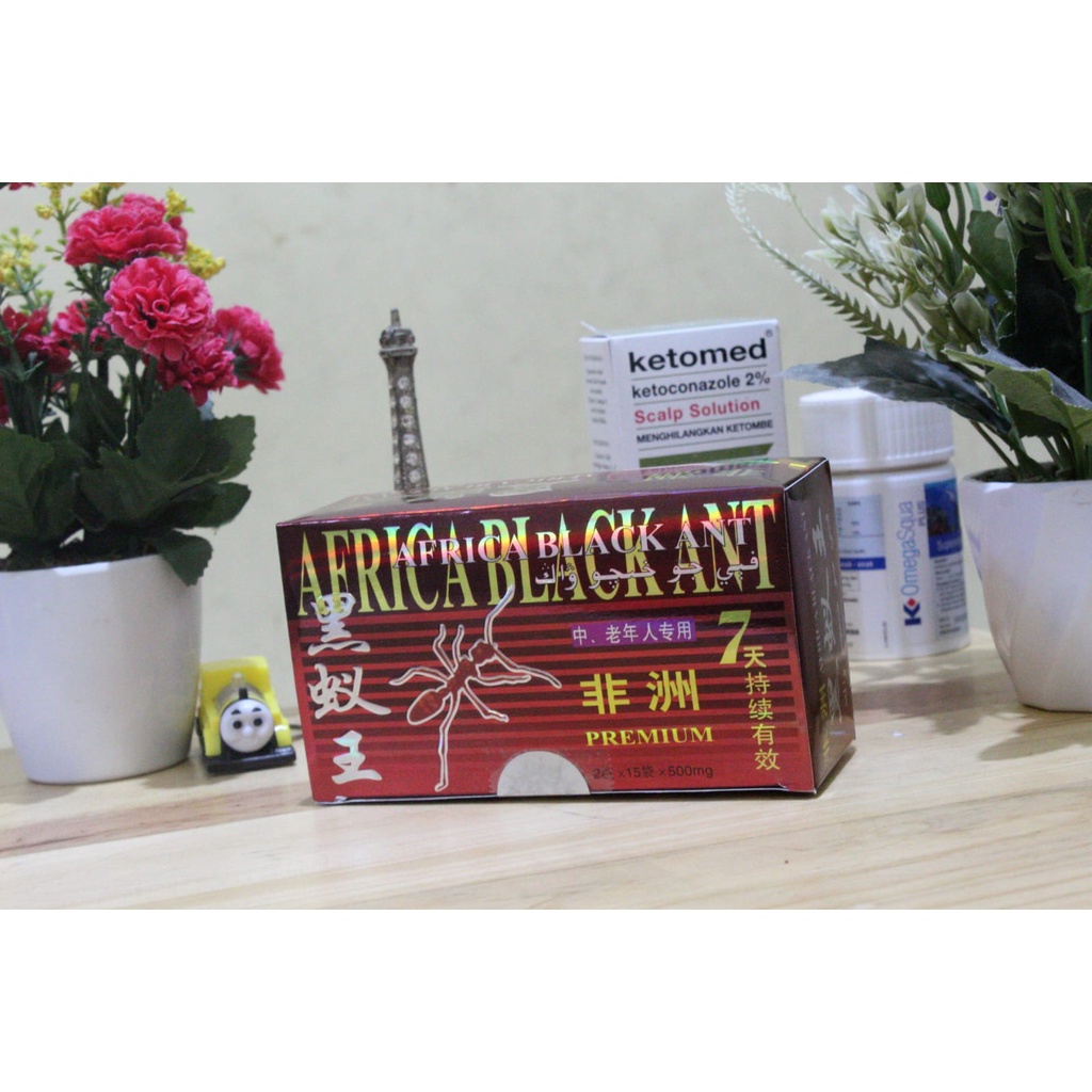 SEMUT HITAM ORIGINAL 1 BOX ISI 15 SACHET / SEMUT HITAM AFRIKA