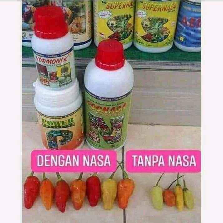 Paket Pupuk Budidaya Cabe Nasa/hormonik Nasa Glio Supernasa Powernutri