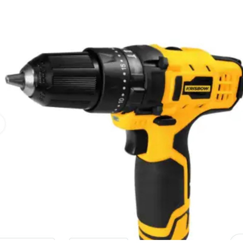 bor baterai rechargeable krisbow impact drill 10mm