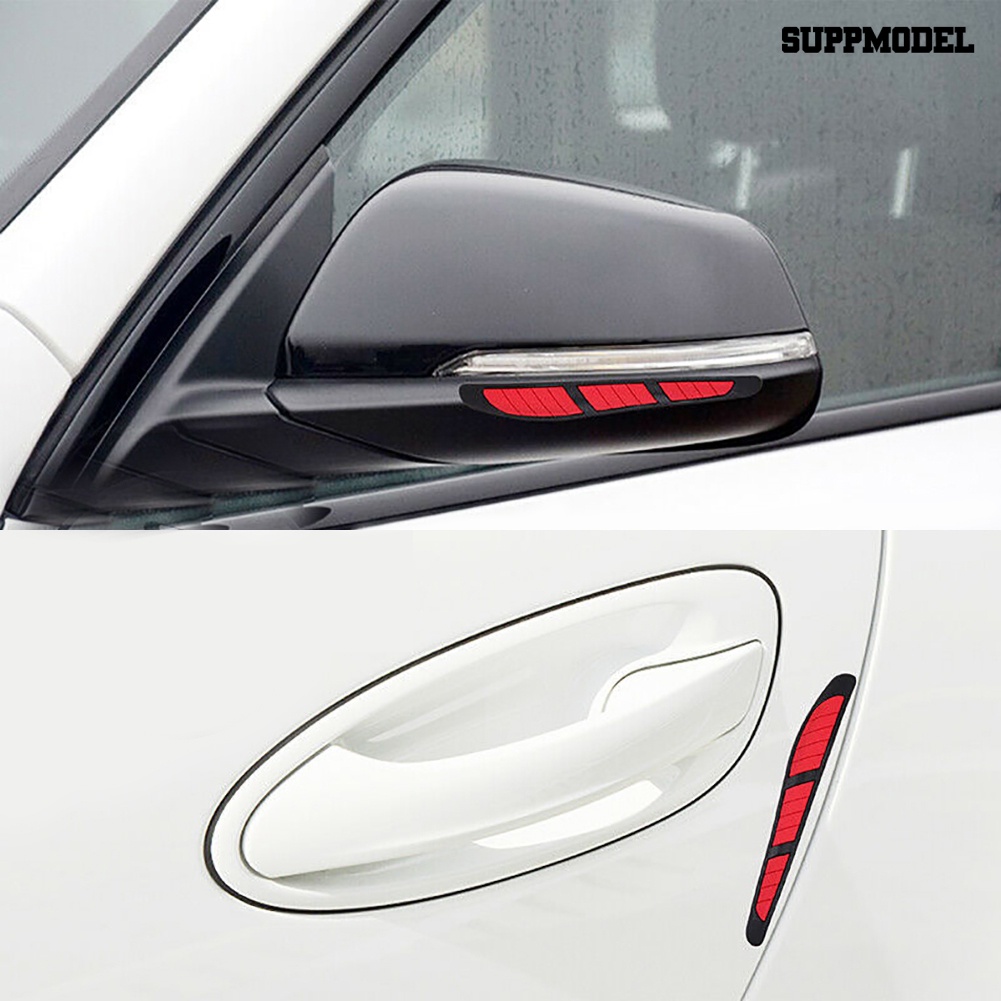 4pcs Stiker Strip Pelindung Pinggiran Pintu Mobil Anti Tabrakan