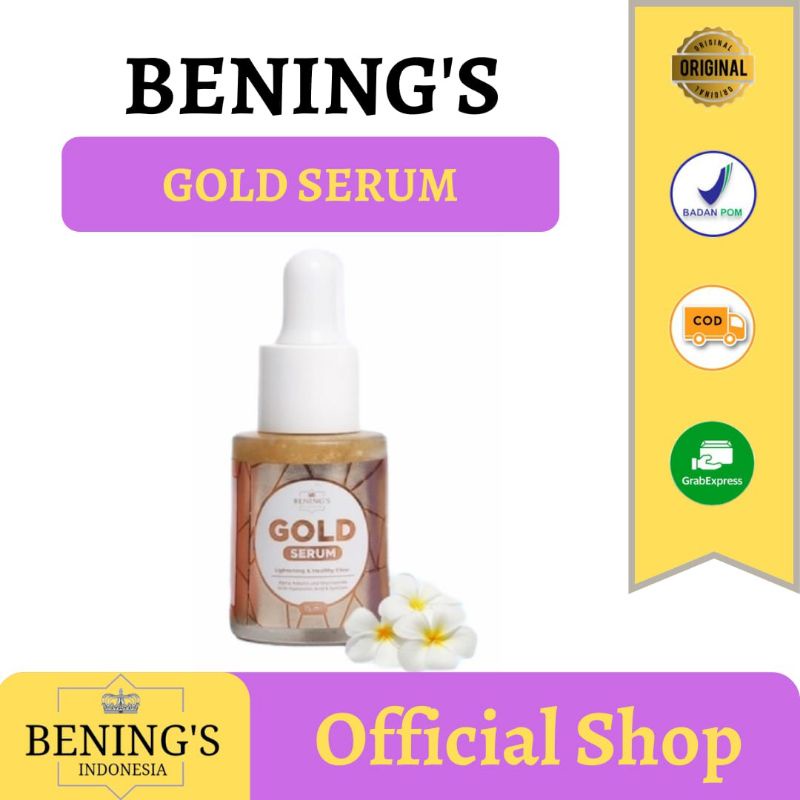 BENINGS SKINCARE DR OKY PRATAMA PAKET EXLUSIVE BRIGHTENING ACNE | BENINGS CLINIC | BENING'S SKINCARE-GOLD SERUM