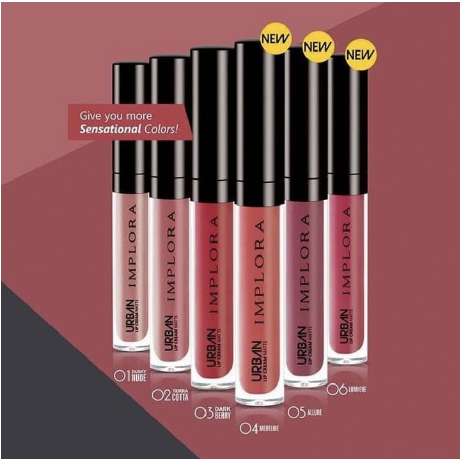 IMPLORA URBAN LIP CREAM MATTE Krim ORIGINAL TERMURAH
