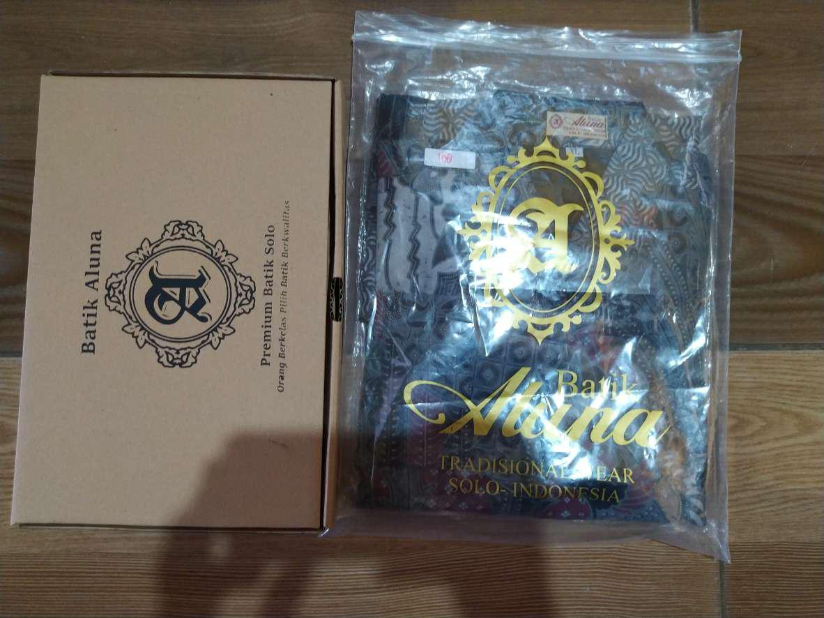 Baju Batik Cowok Lengan Panjang Modern Kemeja Batik Pria Premium Original Produksi Aluna Gba 108