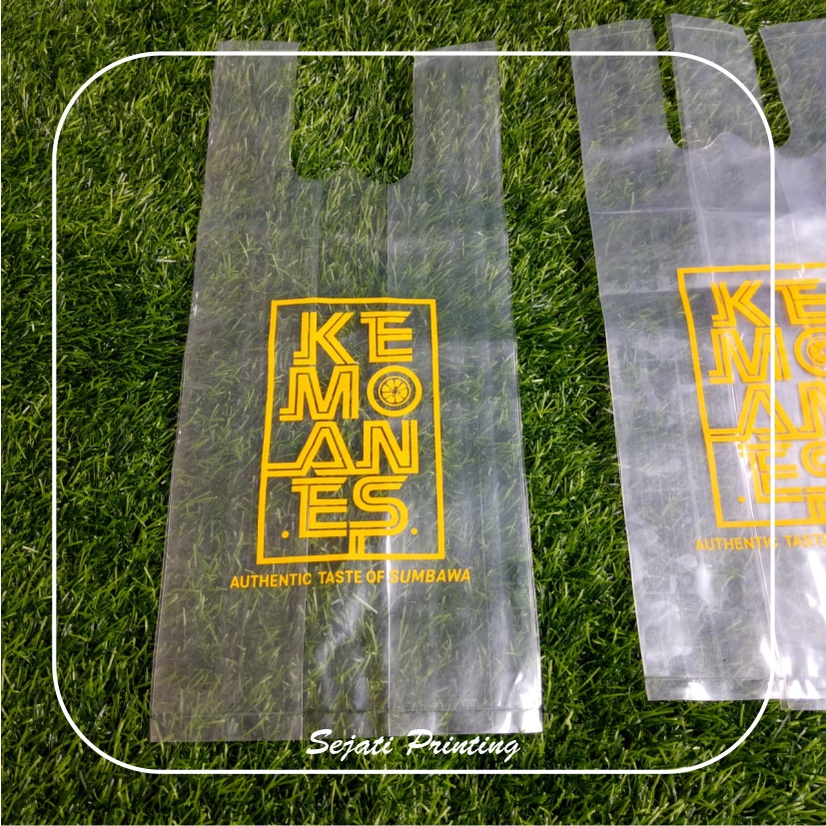 

Sablon Plastik Murah PE KRESEK 15, 24 , FREE DESAIN - SEJATIPRINTING