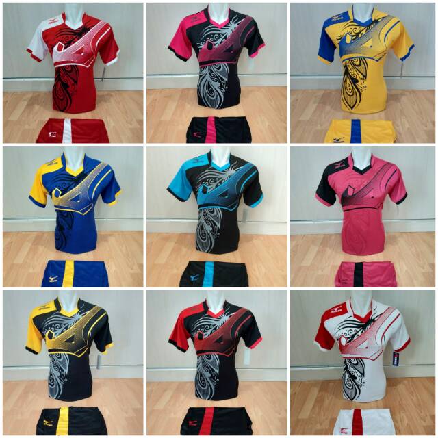 Kaos olahraga setelan olahraga volly/futsal MIZUNO