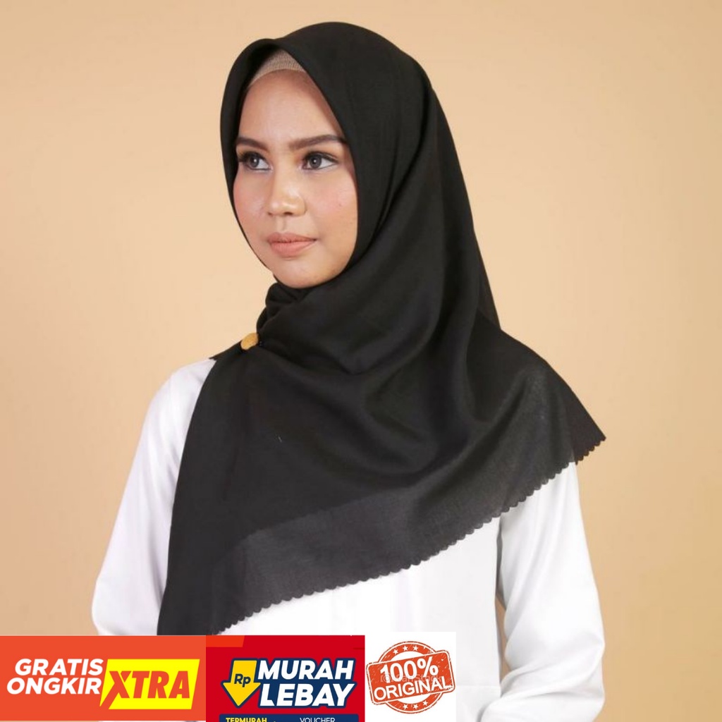 Dauky Hijab Segi empat voal premium hijab laser cut dauky adelyna scraf