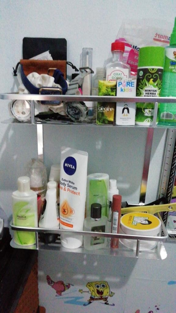 Rak Dinding Toilet Kamar Mandi