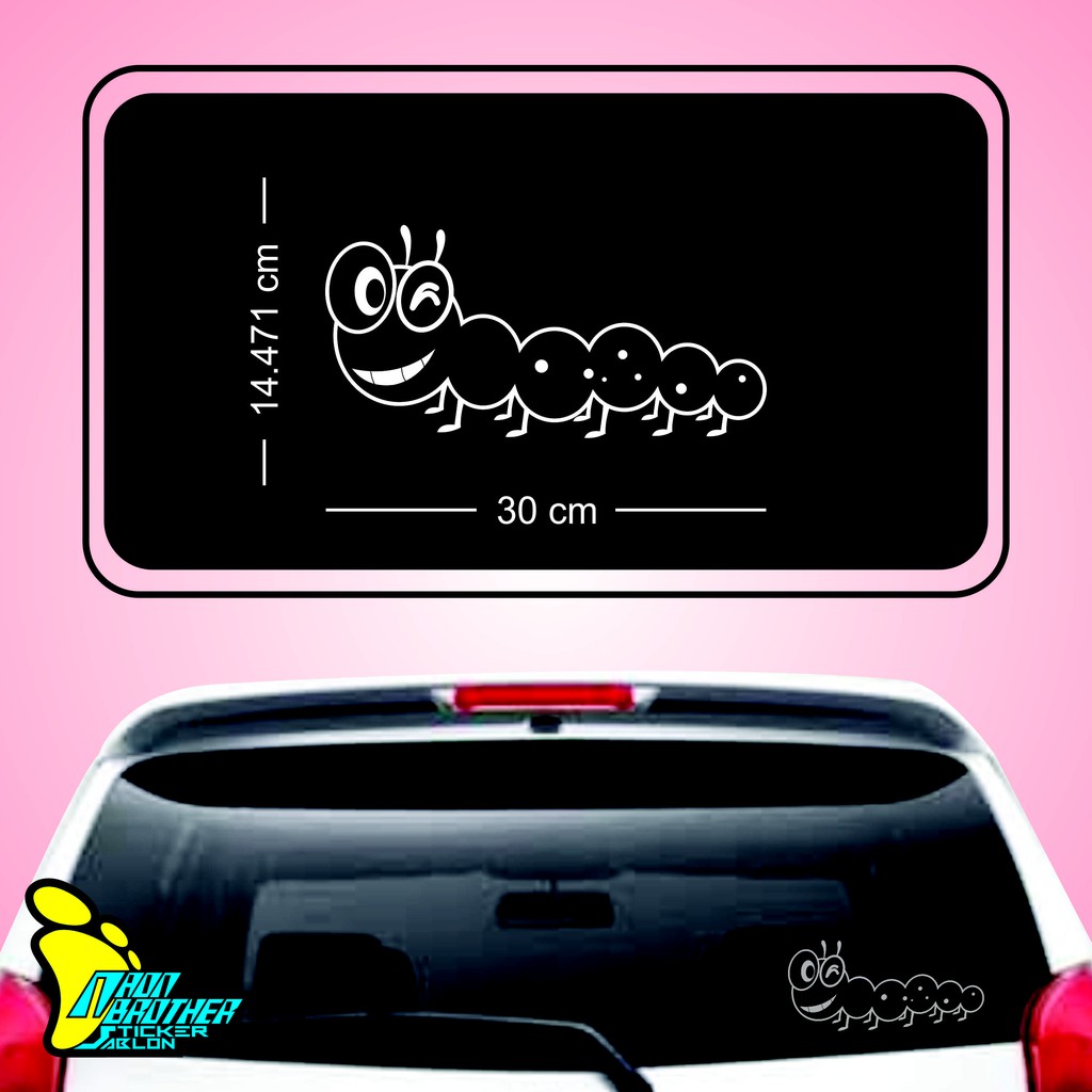 

stker/ sticker kartun ulat 30 x 14,5 cm