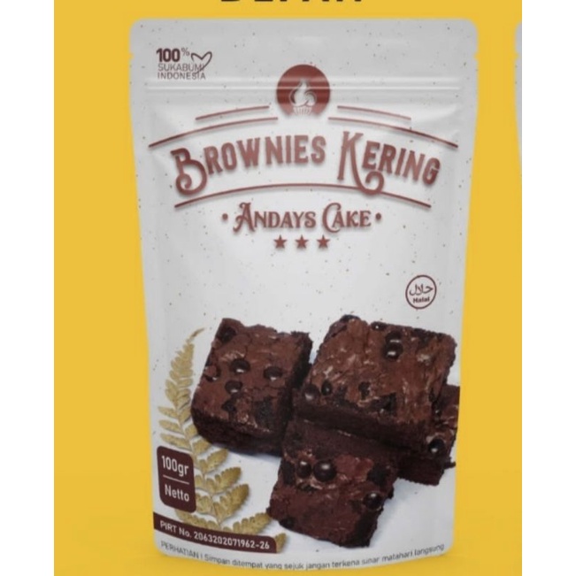 

Brownis Kering Andays cake 100gram