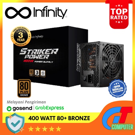 PSU POWER SUPPLY INFINITY 400 WATT 400W 80+ BRONZE