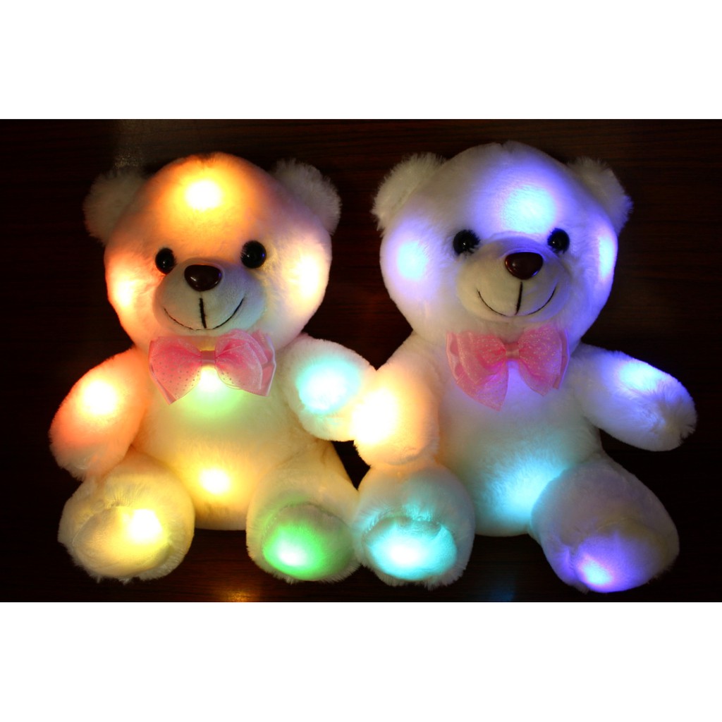 WE BONEKA BERUANG LAMPU LED SUARA I LOVE U / HAPPY BIRTHDAY COCOK UNTUK HADIAH