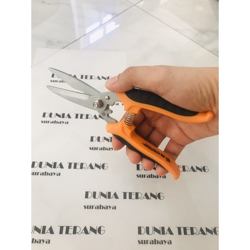 BLACKFOOT Gunting Seng Serbaguna 8in Dahan Bunga Ranting Seng Holo - Iron Sheet Scissors