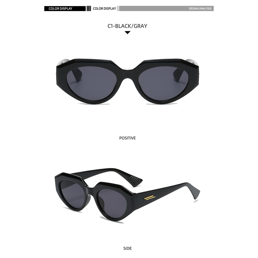 2021 Korean fashion ins European and American cat eye irregular sunglasses