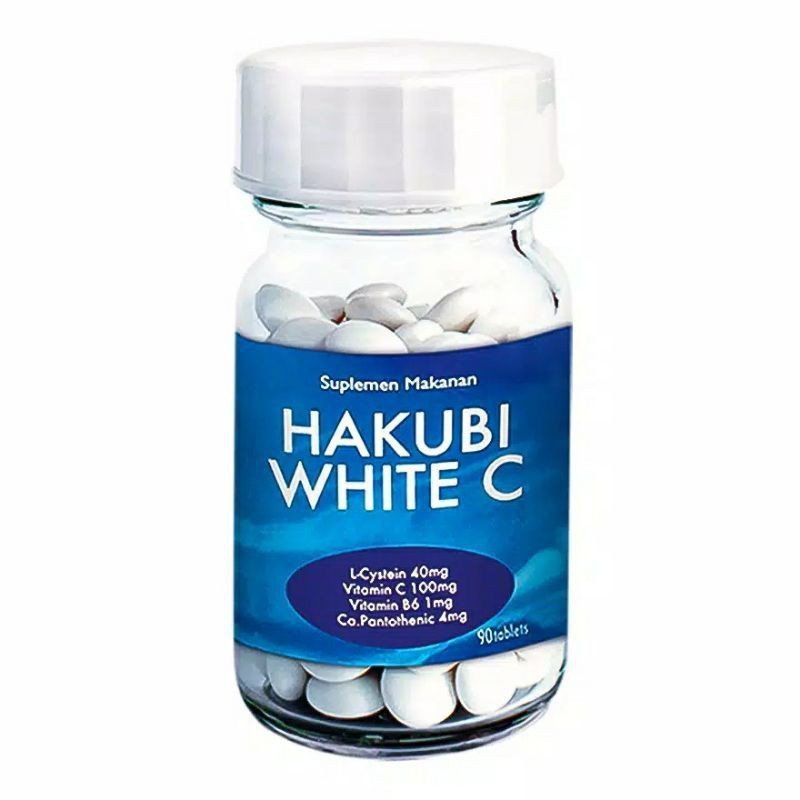 Suplemen Pemutih Kulit Sato Hakubi White C Tablet Original, Isi 90 Tablet