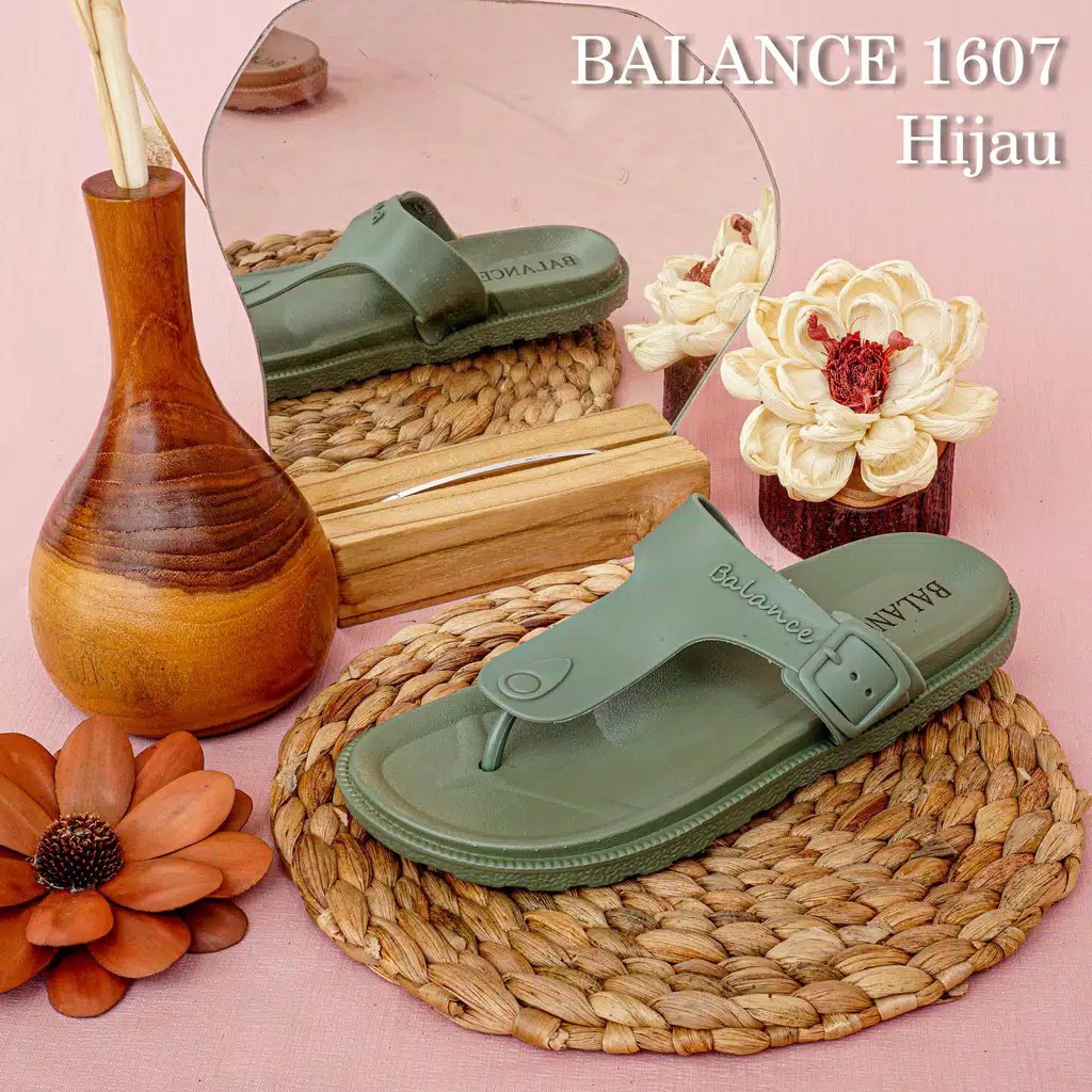 Balance 1607 K2 Sandal Jepit Casual Jelly Import Original Empuk Lentur Gaul Nice Obral Diskon Grosir