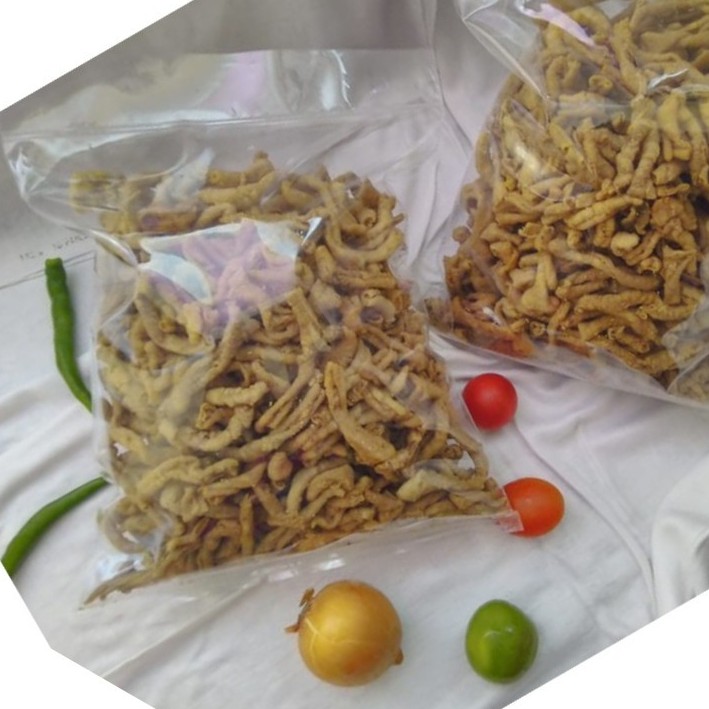 

Keripik usus ayam 1 KG kripik usus ayam 1000 gr cemilan kiloan