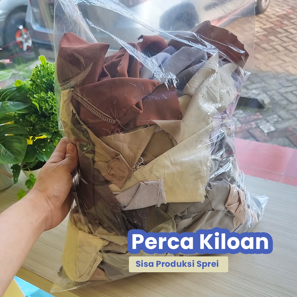 Kain Perca Kiloan Sisa Pembuatan Sprei